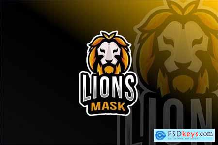 Lions Mask Esport Logo Template
