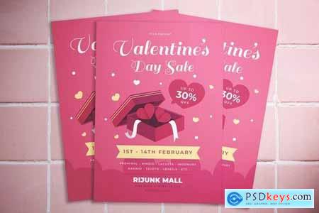 Valentine Day Sale Flyer