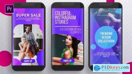 Videohive Colorful Instagram Stories 25595075
