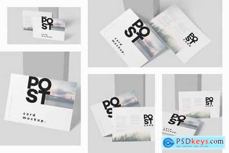 7 x 5 One Page Post Card Mockups