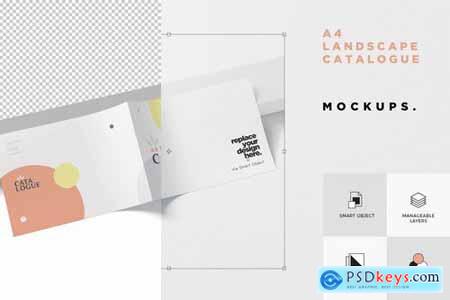 A4 Horizontal Catalogue Mockups