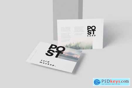 7 x 5 One Page Post Card Mockups