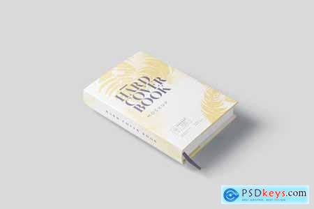 Small Hardcover Book With Dust Jacket Mockups