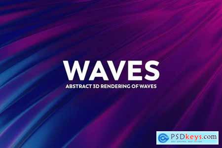 Abstract 3D Rendering of Waves