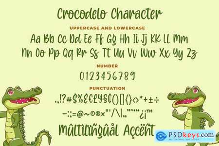 Crocodelo - a Quirky Font