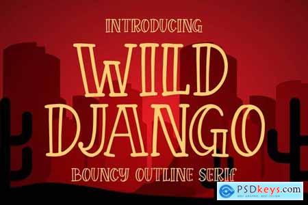 Wild Django - Bouncy Outline Serif
