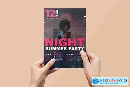 Summer Flyer PSD Template
