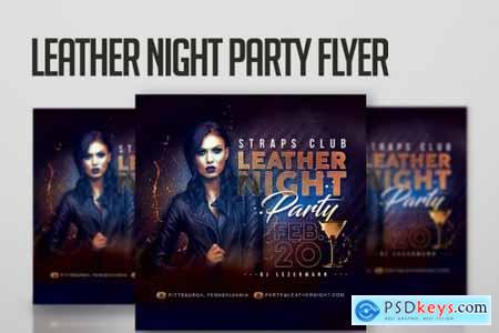 Leather Night Party Flyer 4461008