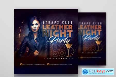 Leather Night Party Flyer 4461008