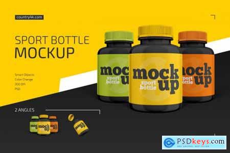 Sport Bottle Mockup Set 4441811