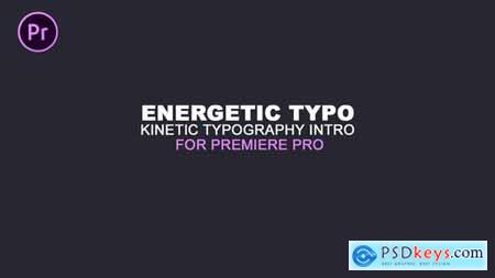 Videohive Energetic Typo Kinetic Typography Intro Essential Graphics Mogrt 23154702