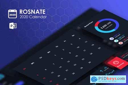 Rosnat – 2020 PowerPoint Calendar Template