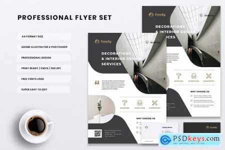 GOODY Interior Design Flyer & Business Card