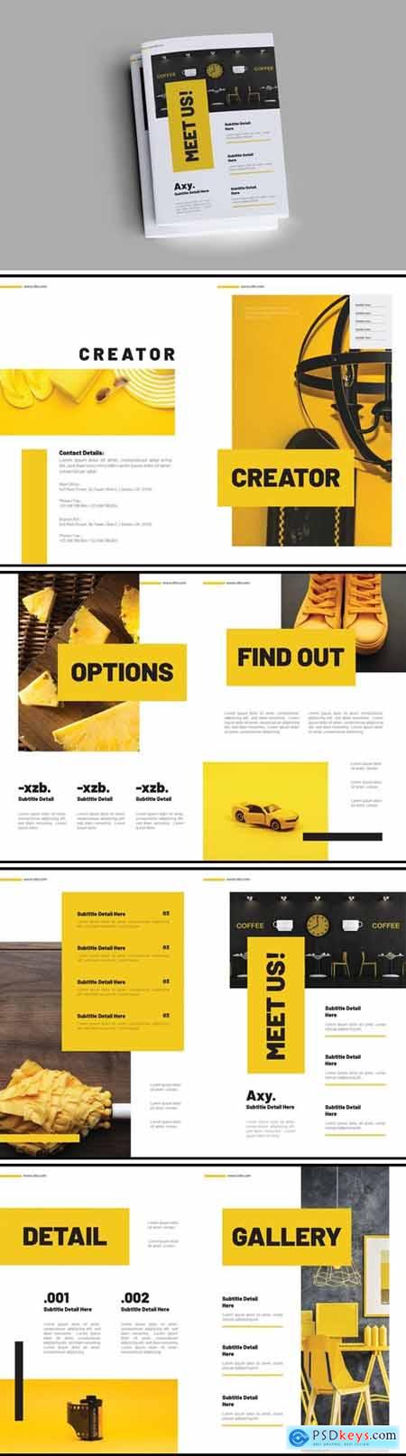 Yellow Brochure Template