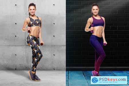Female Fitness Outfit Mockup 4277495