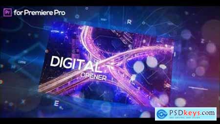 Videohive Digital Holographic Opener for Premiere Pro 25651446