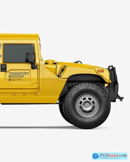 Off-Road SUV Mockup - Side View 55232