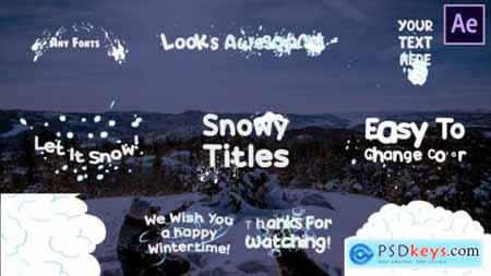 Snow Title After Effects 25400187