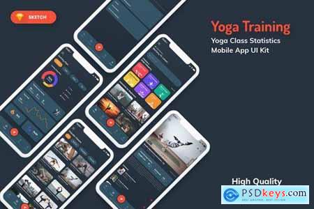 Yoga Class Mobile App Pack