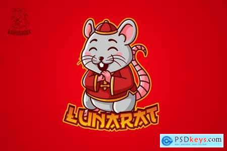 Lunarat - Mascot Logo