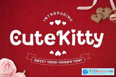 Cute Kitty - Decorative Valentine Font