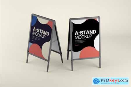 Advertising A-Stand Mockup Set 4430491