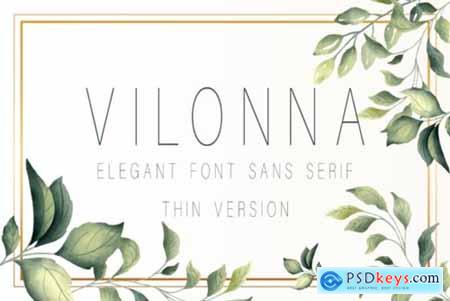 Vilonna ( Thin,Extra Light ) Font
