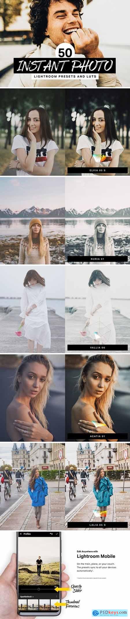 50 Instant Photo Lightroom Presets and LUTs 4510060
