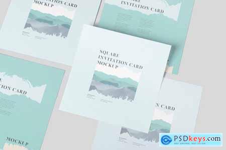 Download One Page Square Invitation Card Mockups Free Download Photoshop Vector Stock Image Via Torrent Zippyshare From Psdkeys Com