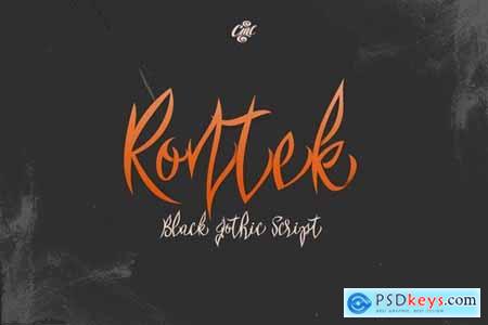 Rontek - Black Gothic Script