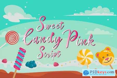 Sweet Candy Pink Beautiful Script
