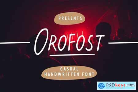 Orofost - Casual Handwritten Font