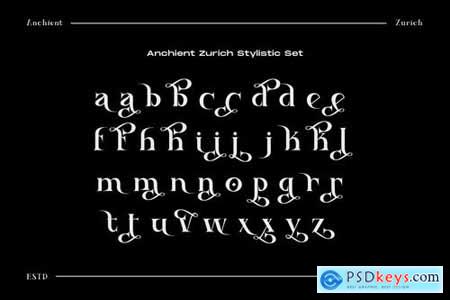 Ancient Zurich - Serif Elegant Font Logotype Brand