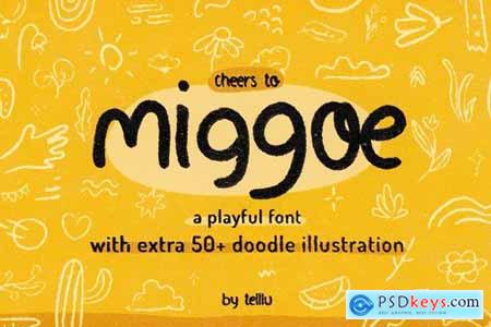 Miggoe - Playful Font with Extra Doodles