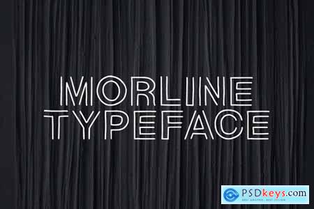 Morline Unique Outline Typeface