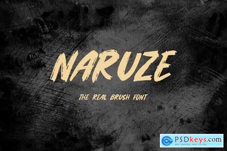 Naruze - The Real Brush Font