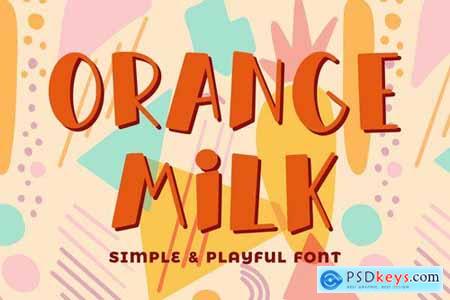 Orange Milk- Simple & Playful Font