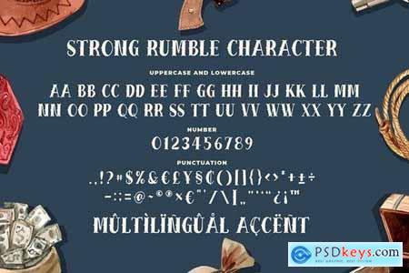 Strong Rumble - Vintage Serif Font