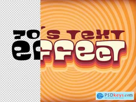 Text Effect Layout with 60S Style Design 322145580