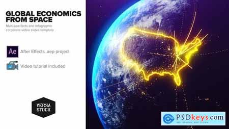 Videohive Global Economics From Space Infographics 25031384