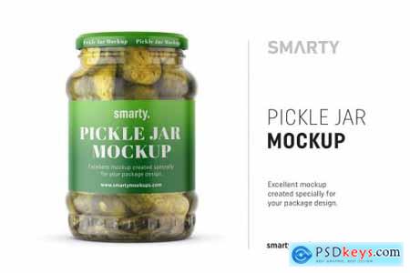 Pickle jar mockup 4388662