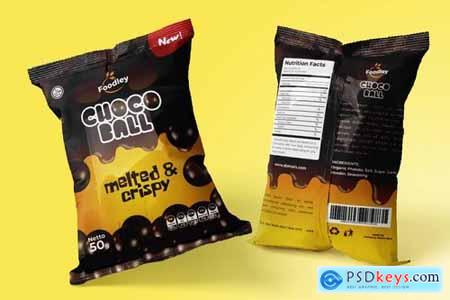 Choco Ball Snack Packaging Template