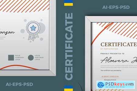Vintage Geometry Certificate Diploma Template Pro