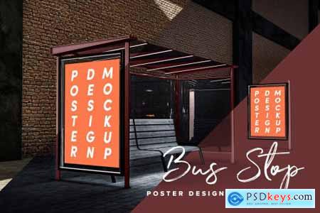 Poster Design Mockup (Bus Stop) 4568875