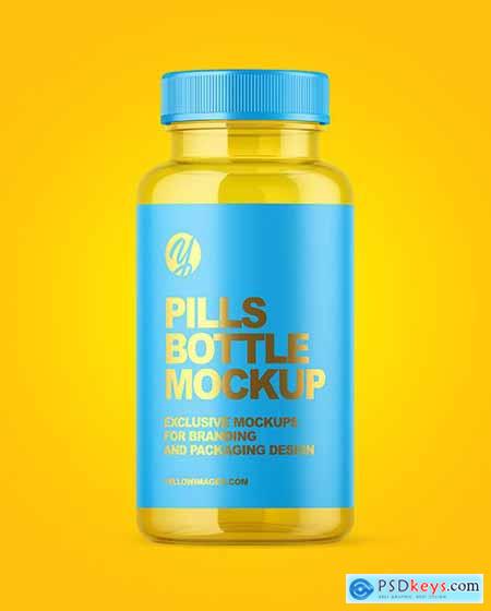 Empty Pills Bottle Mockup 54851