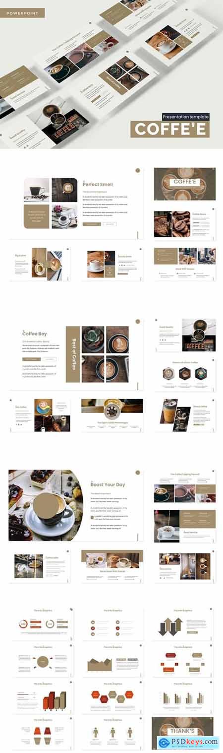 Coffee Powerpoint, Keynote and Google Slides Templates