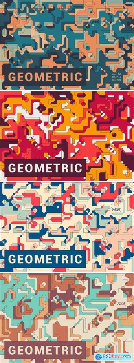 Geometric - Abstract Composition Backgrounds