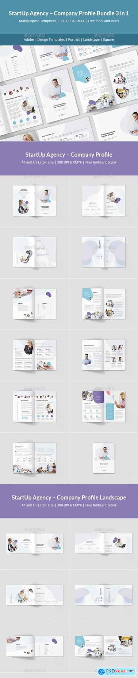 StartUp Agency  Company Profile Bundle 3 in 1 24494583