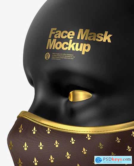 Download Black Face Mask Mockup PSD Mockup Templates