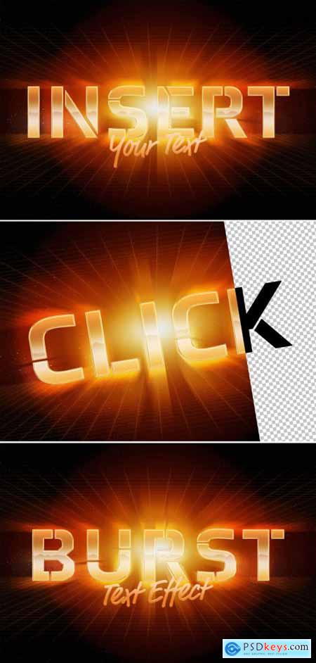 Burst Style Text Effect Mockup 323064662[